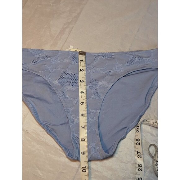 Aerie Women’s Size Large Textured Bikini Swim Bottom Monaco Blue NWT (1127) - Picture 10 of 12